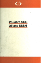 Jubiläumsschrift zum 25-Jahr-Jubiläum der SAGW