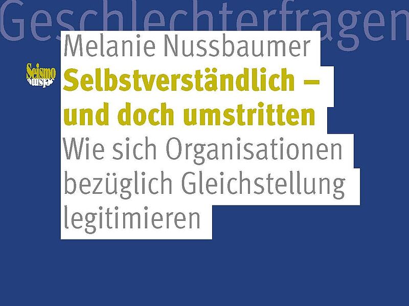 Book cover Selbstverständlich und doch umstritten