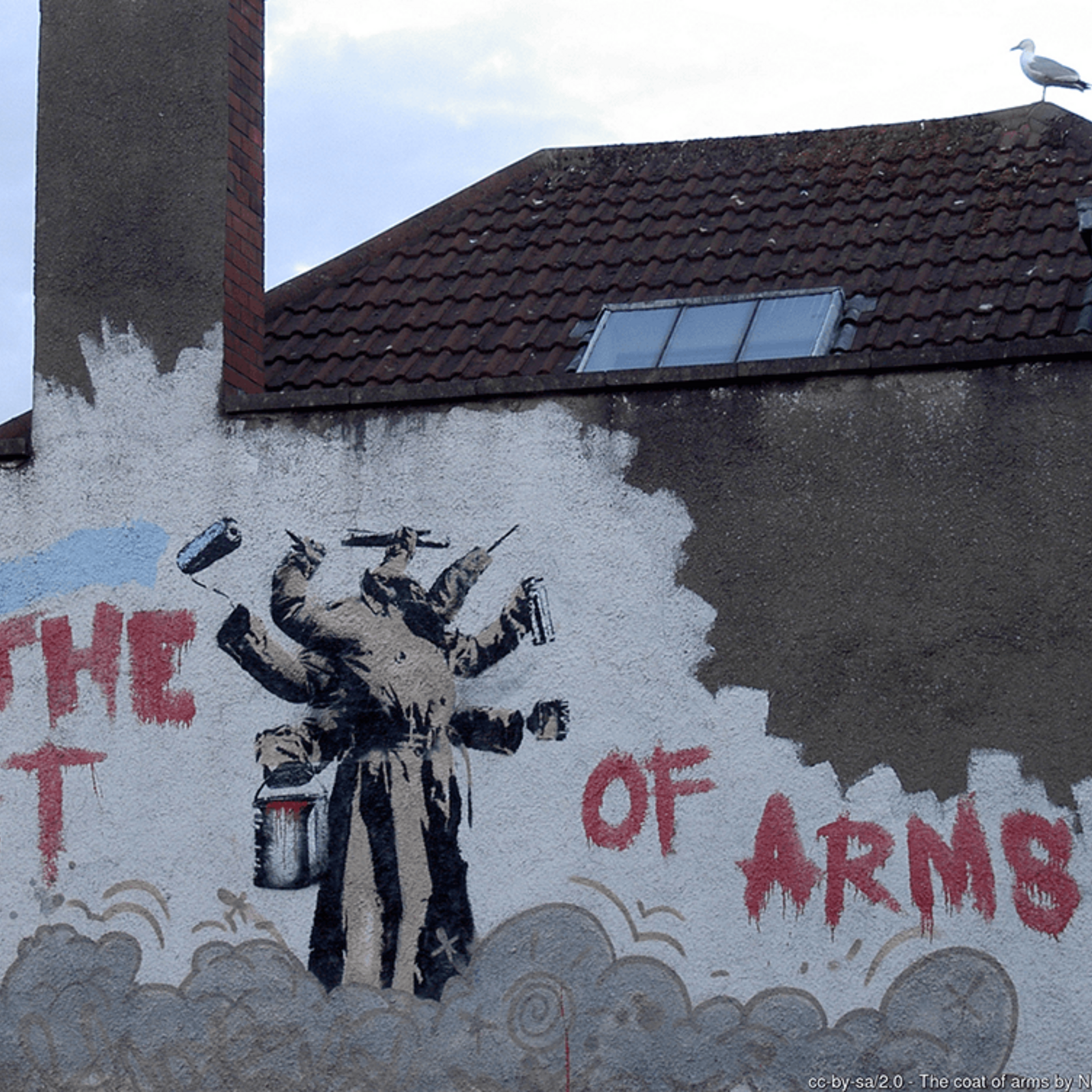 The coat of arms by Neil Owen