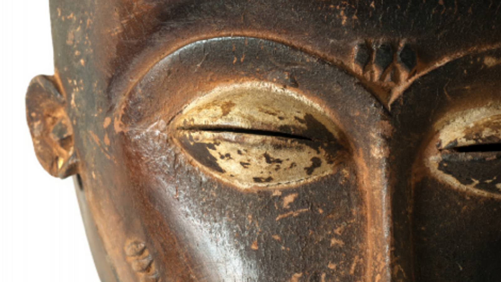 Dan Totica - Détail de Masque, Baulé, Côte d'Ivoire, Afrique, sculpté sur bois (Alamy / conference program))
