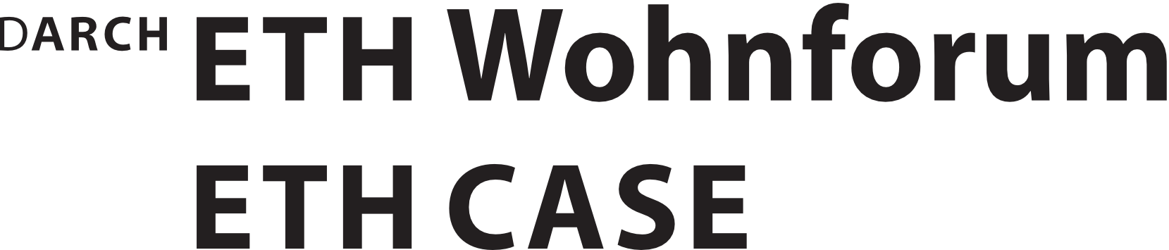 Department Architektur D-ARCH ETH